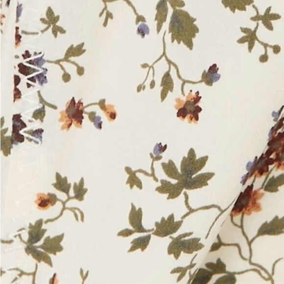 NWT VERONICA BEARD Mac floral-print silk-blend skirt size 8 $598 - Picture 7 of 9